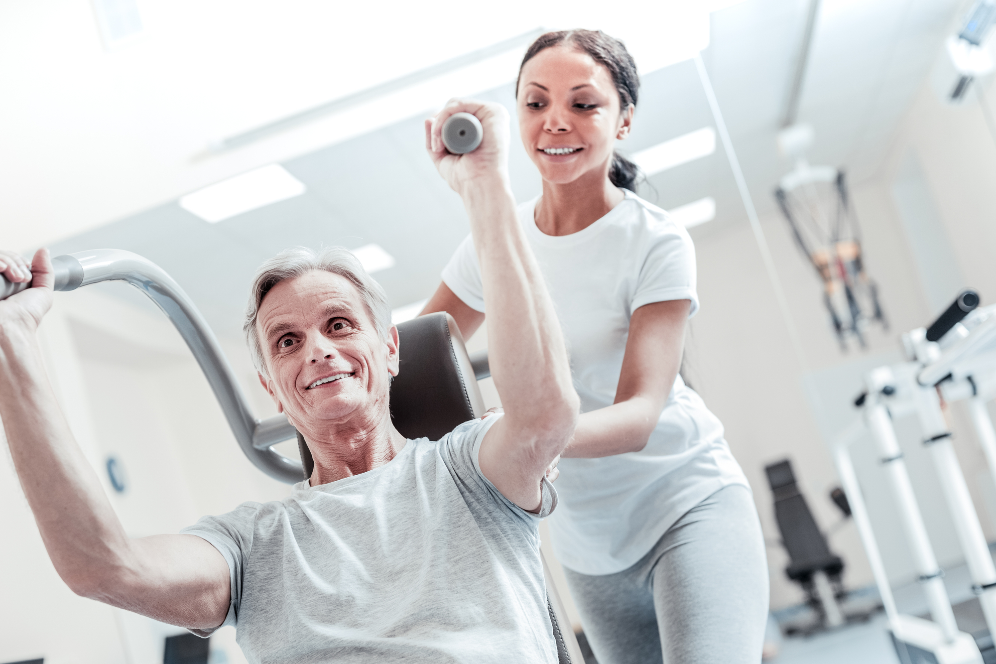 Occupational Therapy New Jersey - Happy old man undergoing occupational therapy